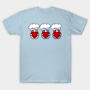 Three Chibis (Chefs) T-Shirt